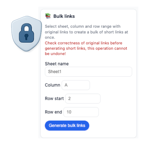 Shorten, customize, and track links inside Google Sheets